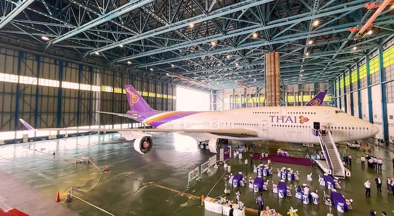 Thai Airways Tar Farvel Med Sin Siste Boeing 747 I En Spesiell Seremoni 